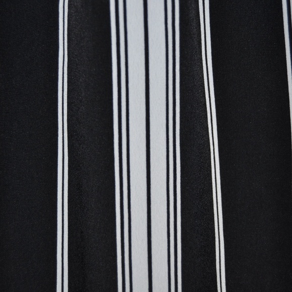 NEW B+W Striped Split Neck Shirt Dress [D3] - Picture 2 of 6